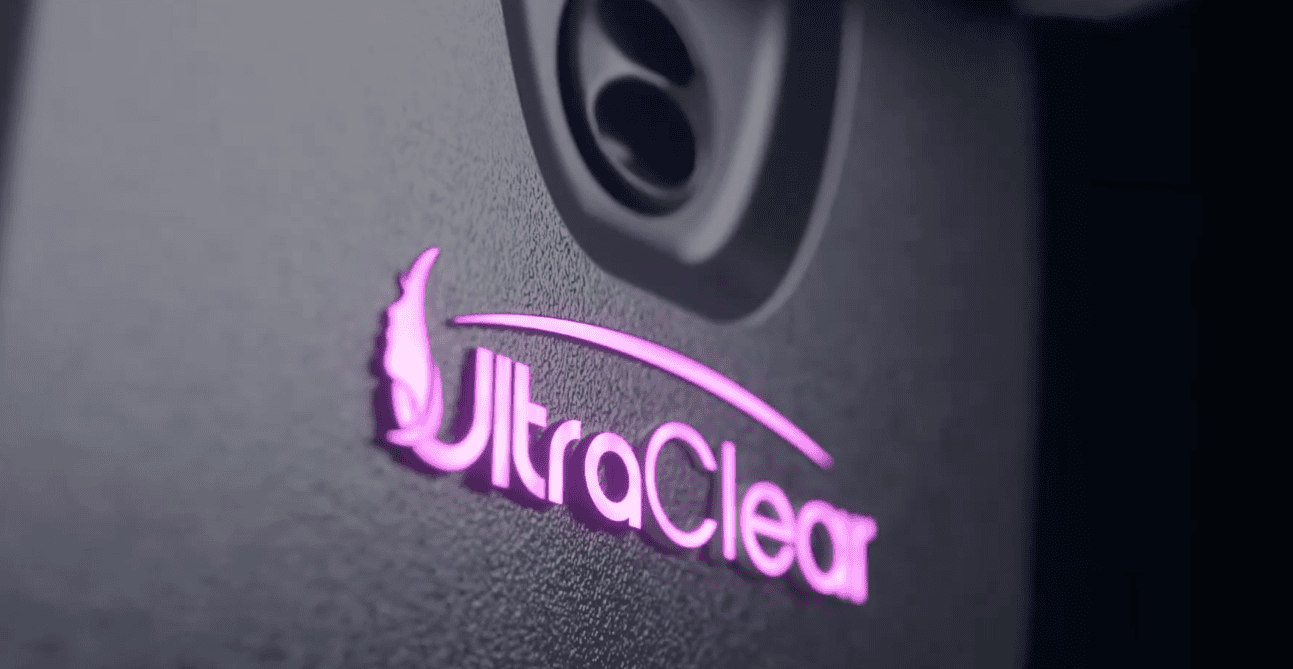 Close-up of the UltraClear cold fibre laser system